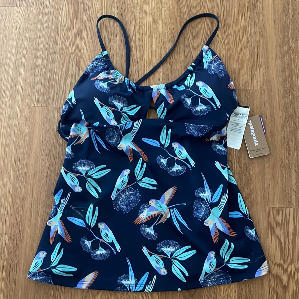 Patagonia Glassy Dawn Tankini Top Size S NWT